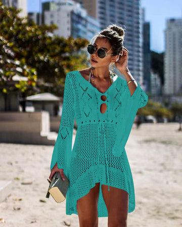 Knitted Beach Cover Up Dress